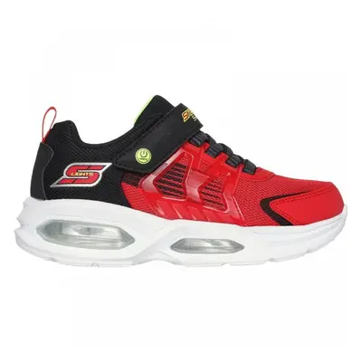 (13 (Children's)) Lights: Prismatrons | Red/Black | Childrens Light Up Trainers