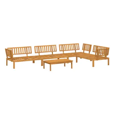 vidaXL Garden Pallet Sofa Set Piece Outdoor Pallet Sofa Solid Wood Acacia