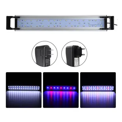 (US Plug) 16W 60cm LED Aquarium Fish Tank Timing Fish Lights Submersible Plant Grow