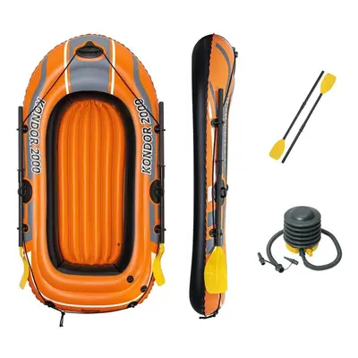 Bestway Inflatable Boat Kondor Set 1.88m x 98cm - Orange