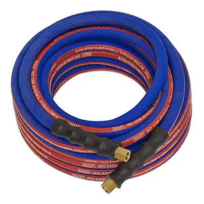 Sealey AH10R Air Hose 10m x Ã8mm with 1/4in.bsp Unions Extra Heavy-duty