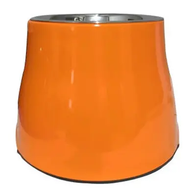 (Orange, 19x12.5cM) Feeder Drinking Bowls for Dogs Cats Pet