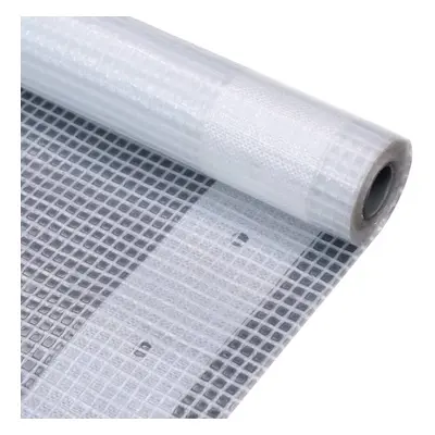 vidaXL Leno Tarpaulin 1.5x10m White Ground Sheet Cover Shelter Film Foil Grid