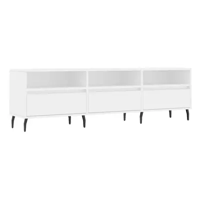 vidaXL TV Cabinet TV Unit Sideboard Media Unit TV Stand White Engineered Wood