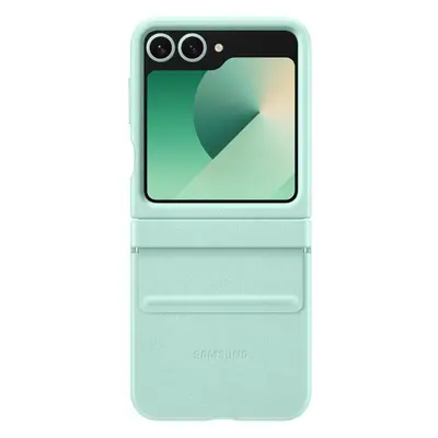 Samsung Galaxy Z Flip Faux Leather/Kindsuit Case Mint-EF-VF741PMEGWW