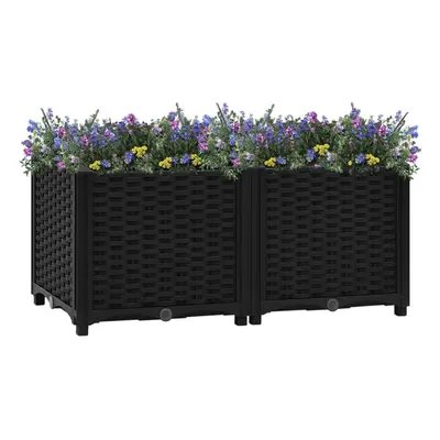 vidaXL Raised Bed Polypropylene Garden Planter Flower Box Pot Planting Bed