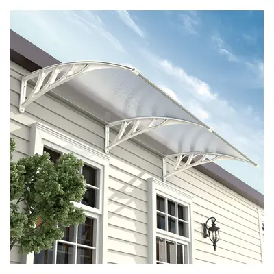 (L190*W100*H28) Door Canopy Awning Window Rain Snow Shelter Curved Sheet