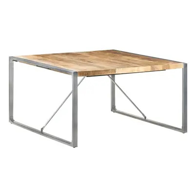 Dining Table 140x140x75 cm Rough Mango Wood