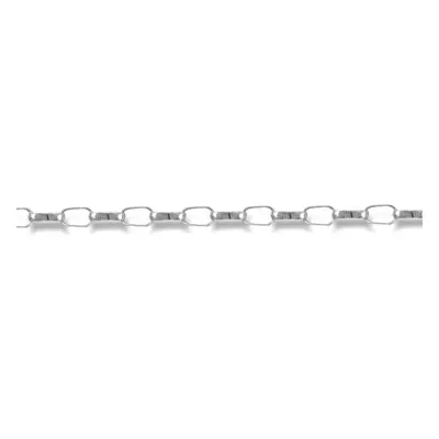 (22) Jewelco London Unisex Solid 9ct White Gold Diamond Cut Belcher 2.3mm Gauge Pendant Chain Ne