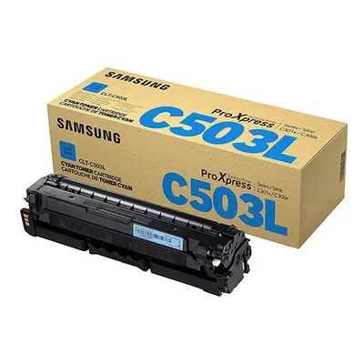 Samsung Original CLT-C503L Cyan Toner Cartridge (5,000 pages)