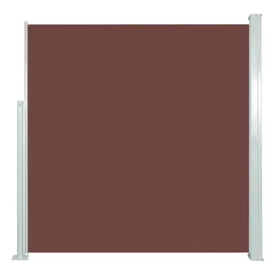 vidaXL Retractable Side Awning 140x300cm Brown Garden Privacy Screen Blind