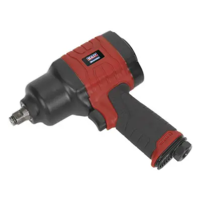 Composite Air Impact Wrench - 1/2 Inch Sq Drive - Lightweight Twin Hammer Design