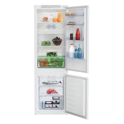 Beko HarvestFresh Integrated 70/30 Frost Free Fridge Freezer with Sliding Door Fixing Kit - Whit