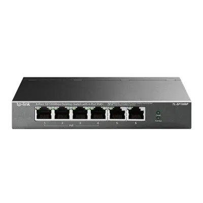 Tp-Link TL-SF1006P 6-Port 10/100 Unmanaged Desktop Switch Port Poe Steel TL-SF1006P