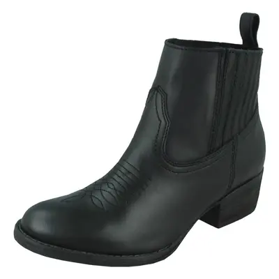 (Black, UK 4) Ladies Harley Davidson Ankle Boot Curwood