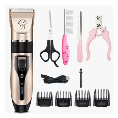 Dog Hair Electric Trimmer With Set Of Clipper Tools USB Charging Pet Grooming Haircut Tool Low-n