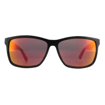 Lacoste Sunglasses L705S Black Grey Red Mirror