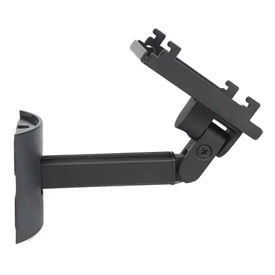 (Black) Wall Mount Speaker Holder Wall Bracket Mount Ceiling Rotating Bracket Holder