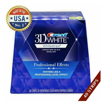 1 Box Crest3D White Whitestrips Professional Whitening Effect Pouch