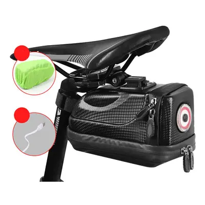 (A) Bike Saddle Bag Bicycle Seat PackBag Frame Pouch with Modes