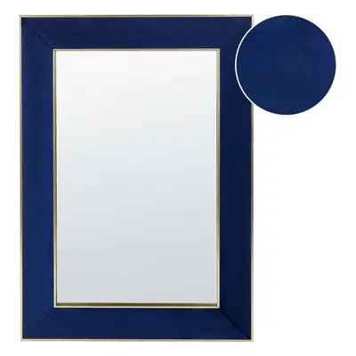 Wall Mirror LAUTREC Velvet Navy Blue