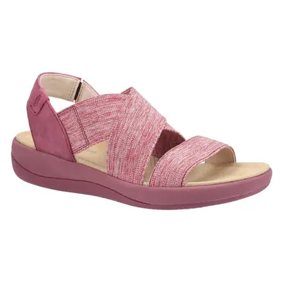 (Red, 4) Hush Puppies Women's Sophia Elastic Cross Sandal Various Colours