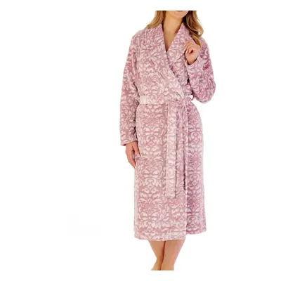 (Pink, XLarge) Slenderella HC02333 Women's Damask Motif Dressing Gown