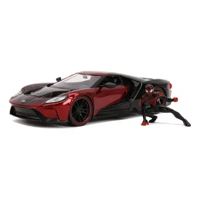 Marvel Comics Spiderman Miles Morales Ford GT Die-cast Toy Sports Car, 1:24 Scale, Eight Years a