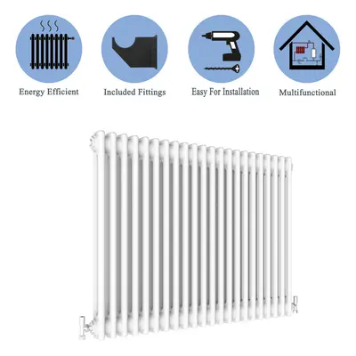 (White, 600*1010mm) Cast Iron Style Radiators