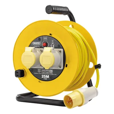 110V Twin Extension Cable Reel, 25m