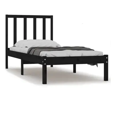 (black, x cm) vidaXL Solid Wood Pine Bed Frame Wooden Bedstead Furniture Multi Colours/Sizes