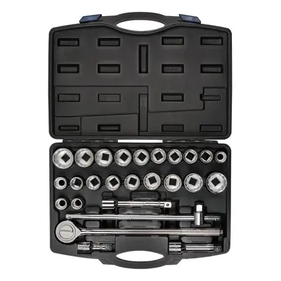 Draper HI-TORQ® Combined MM/AF Socket Set, 3/4"" Sq. Dr., Black (26 Piece)