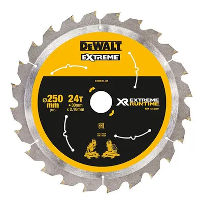 DEWALT Extreme Runtime FlexVolt Mitre Saw Blade x 30mm x 24T