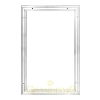 ROYALE? Silver Matwell Frame - Stainless Steel Entrance Door Mat Frame Surround Floor Insert - I