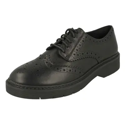 (Black, UK 3) Ladies Clarks Chunky Sole Brogues Witcombe Echo