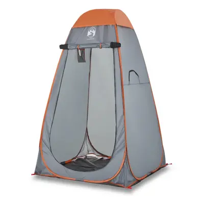 (Grey and orange) vidaXL Privacy Tent Toilet Tent Shower Changing Tent Green Pop-up Waterproof