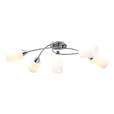 Ceiling Lamp with Ceramic Shades for E14 Bulbs White Cone