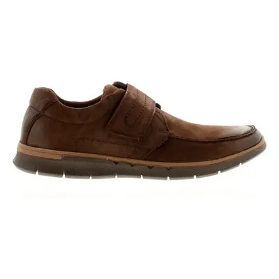 (12 UK, Brown) Hush Puppies Mens Duke Touch Fastening Nubuck Leather Shoe