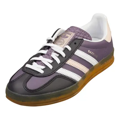 (4) adidas Gazelle Indoor Womens Fashion Trainers in Purple