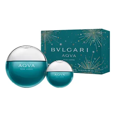 Men's Perfume Set Bvlgari Pieces Aqva Pour Homme