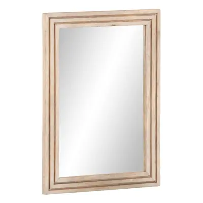 (light brown, solid mango wood) vidaXL Bathroom Mirror Decor Wall Mounted Mirror Hanging Mirror 