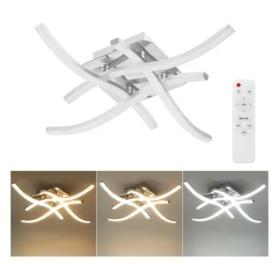 (4 head) AC165-265V Moden LED 3/4 Light Ceiling Lamp Remote Control Kitchen Bedoom