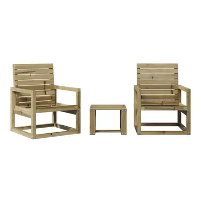 vidaXL Garden Lounge Set Piece Outdoor Lounge Set Impregnated Wood Pine