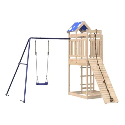 vidaXL Outdoor Playset Garden Playhouse Playground Equipment Solid Wood Pine