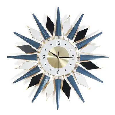 3D Wall Clock Luxury Metal Diamonds Flower Silent Art Office House Living Room Wall Hanging Cloc