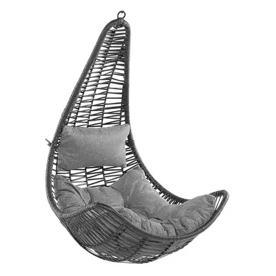 PE Rattan Hanging Chair Black ATRI II