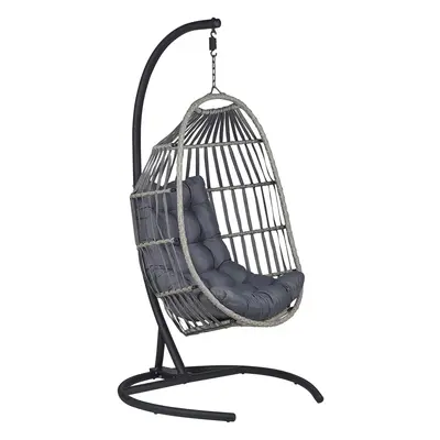 Hanging Chair with Stand SESIA Dark Grey