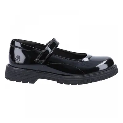 Tally Senior Patent | Black Patent | Girl's Rip-Tape School Shoes