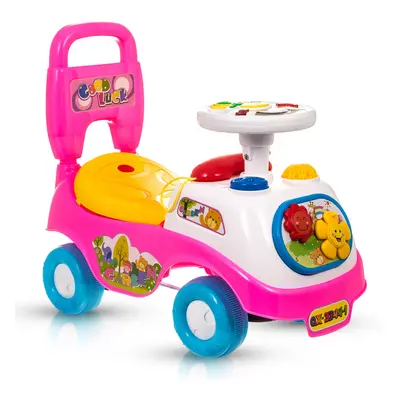 My First Ride-On Musical Car - Interactive Push Along for Toddlers