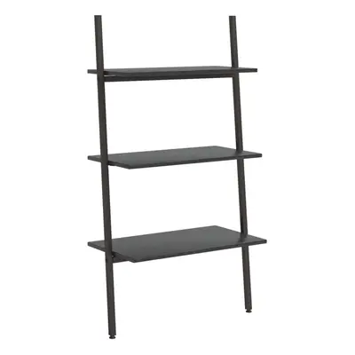 (black, x x cm) vidaXL Leaning Shelf Bookcase Bookshelf Shelving Unit Storage Rack Organiser